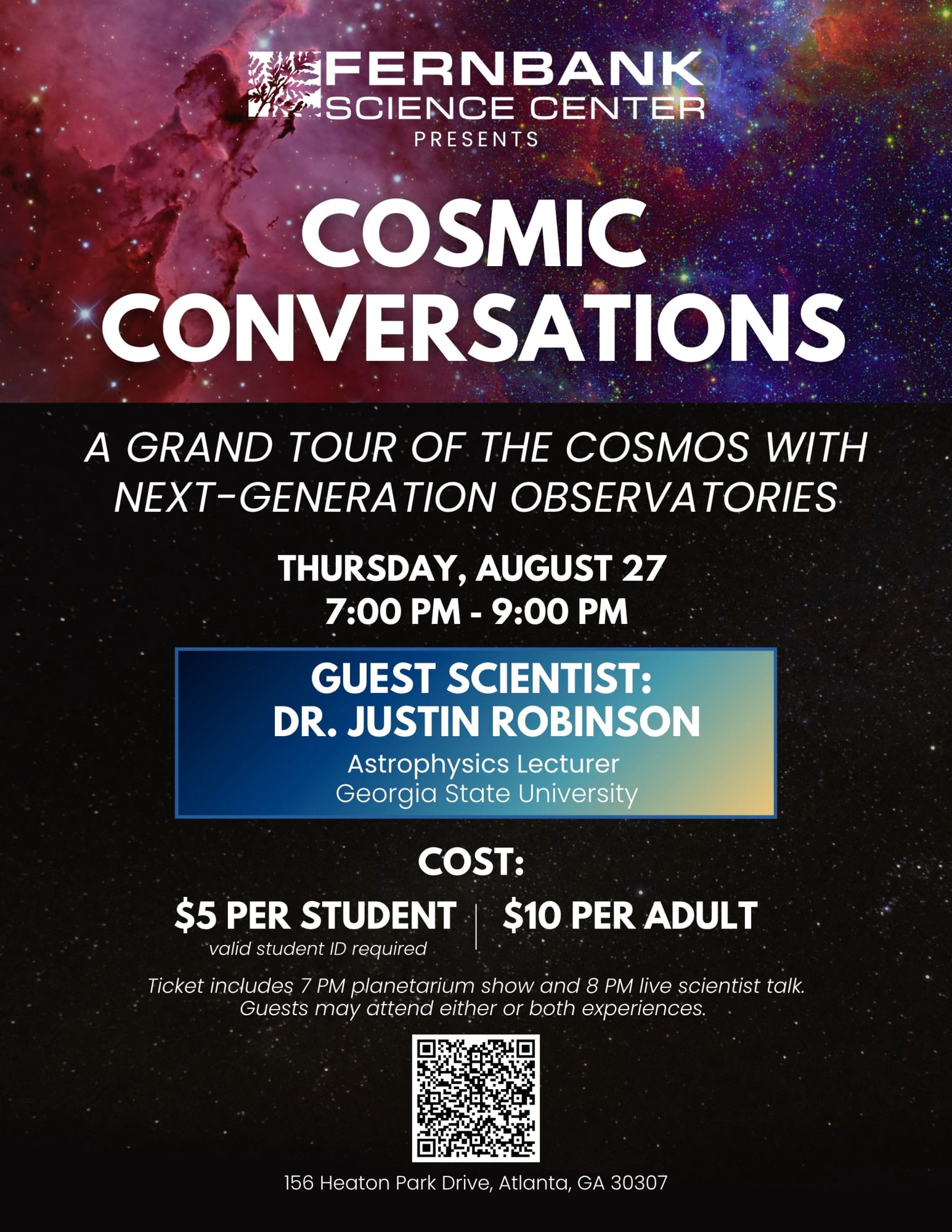 Cosmic Conversations: A Grand Tour of the Cosmos at Fernbank Science Center