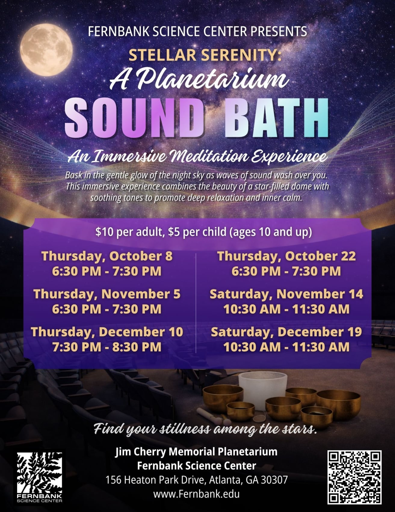 Planetarium Sound Bath at Fernbank Science Center